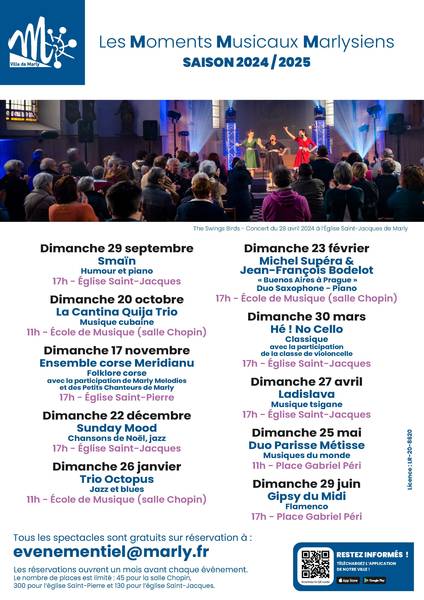 Programme MMM Saison 2024/2025